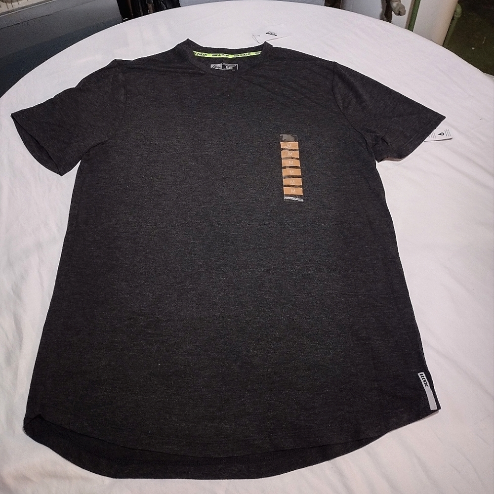 RBXACTIVE Black Heather Short Sleeve Athletic Performance Shirt